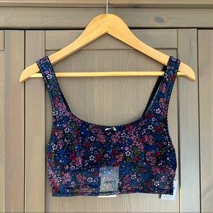 F21 | Mesh Flower Print Bralette
